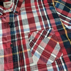 Levi's Long Sleeve Plaid Button Down Shirt
